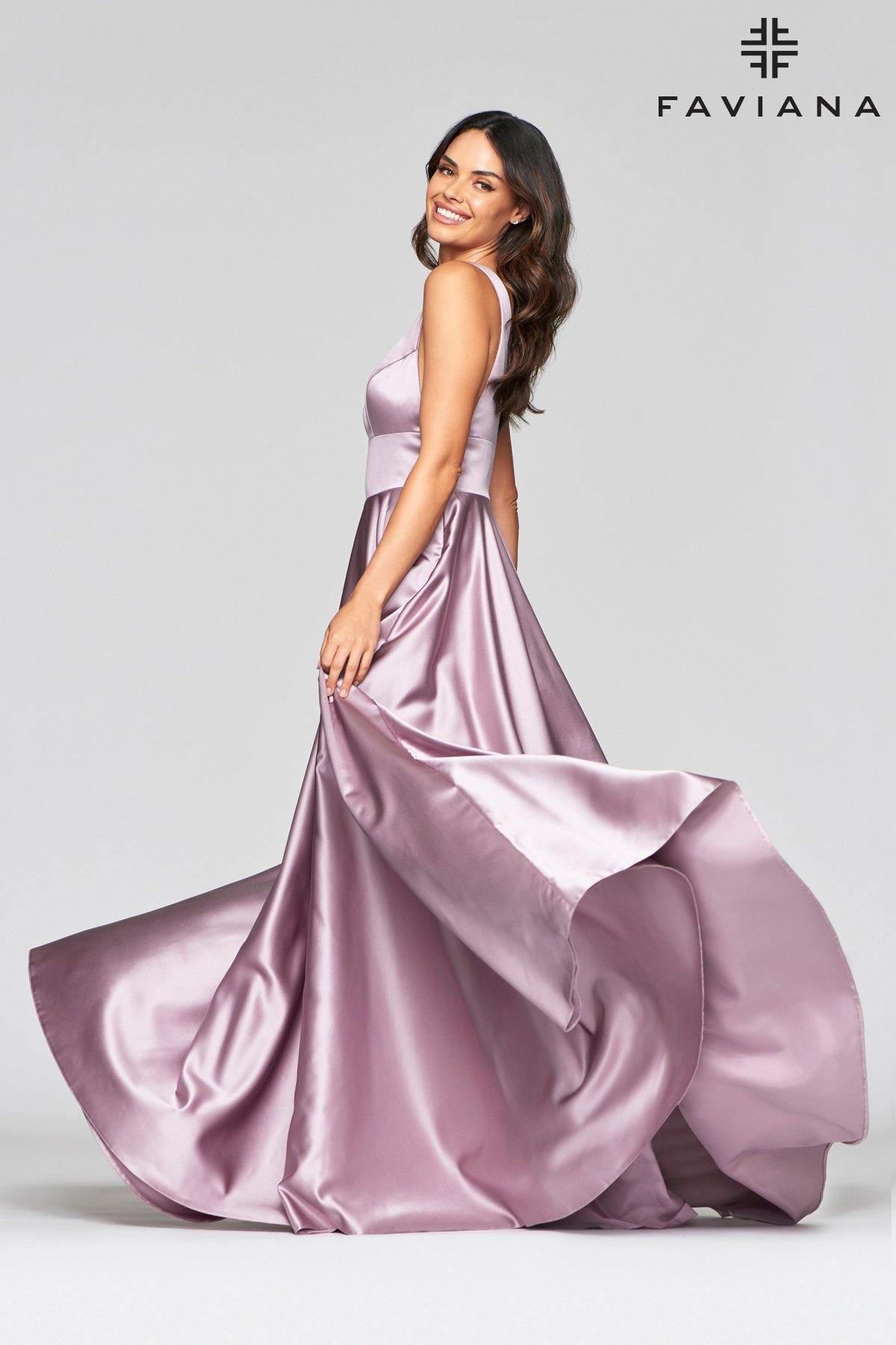 Faviana S10474 Long Formal Evening Prom Dress - The Dress Outlet Faviana