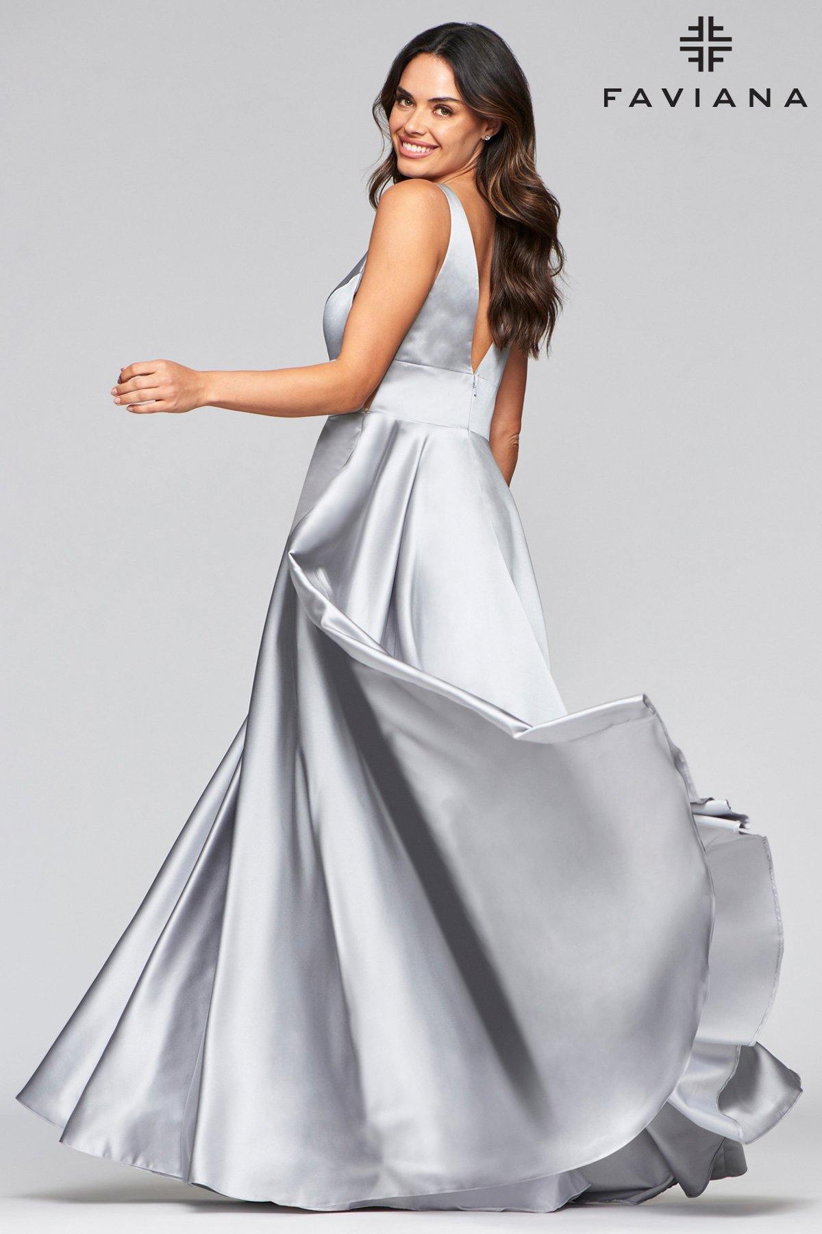 Faviana S10474 Long Formal Evening Prom Dress - The Dress Outlet Faviana