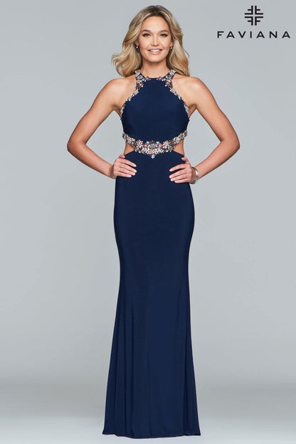 Faviana Sexy Long Fitted Prom Dress S10026 Sale - The Dress Outlet