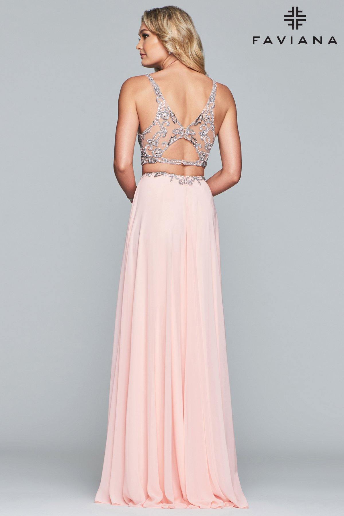 Faviana Sexy Two Piece Prom Dress S10244 Sale - The Dress Outlet