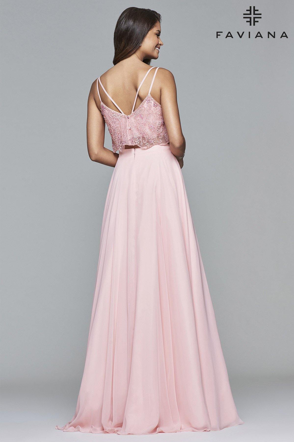 Faviana Two Piece Prom Dress 10042 Sale - The Dress Outlet