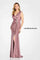 Formal Dresses Long Formal Beaded Slit Evening Dress Rosewood