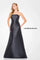 Formal Dresses Long Pleated Formal Evening A Line Dress Black