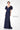 Mother of the Bride Dresses Ruffled Long Mother of the Bride Formal Dress Navy Blue