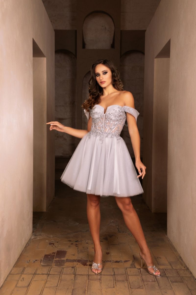 Sweetheart Mini/Short Tulle Cocktail A-Line May Queen 2117