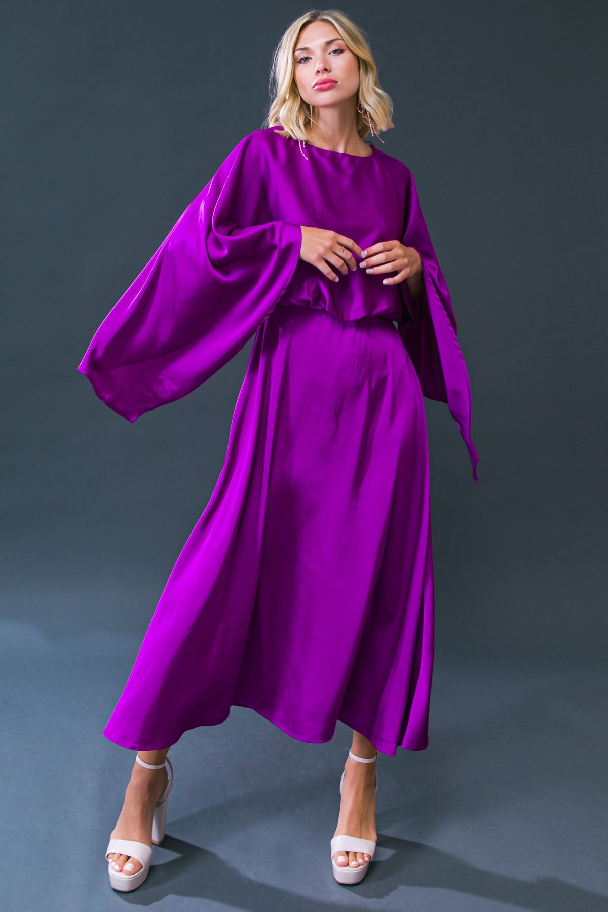 Cocktail Dresses Tea Length Cocktail Formal Dress Flying Tomato ID20435 Orchid