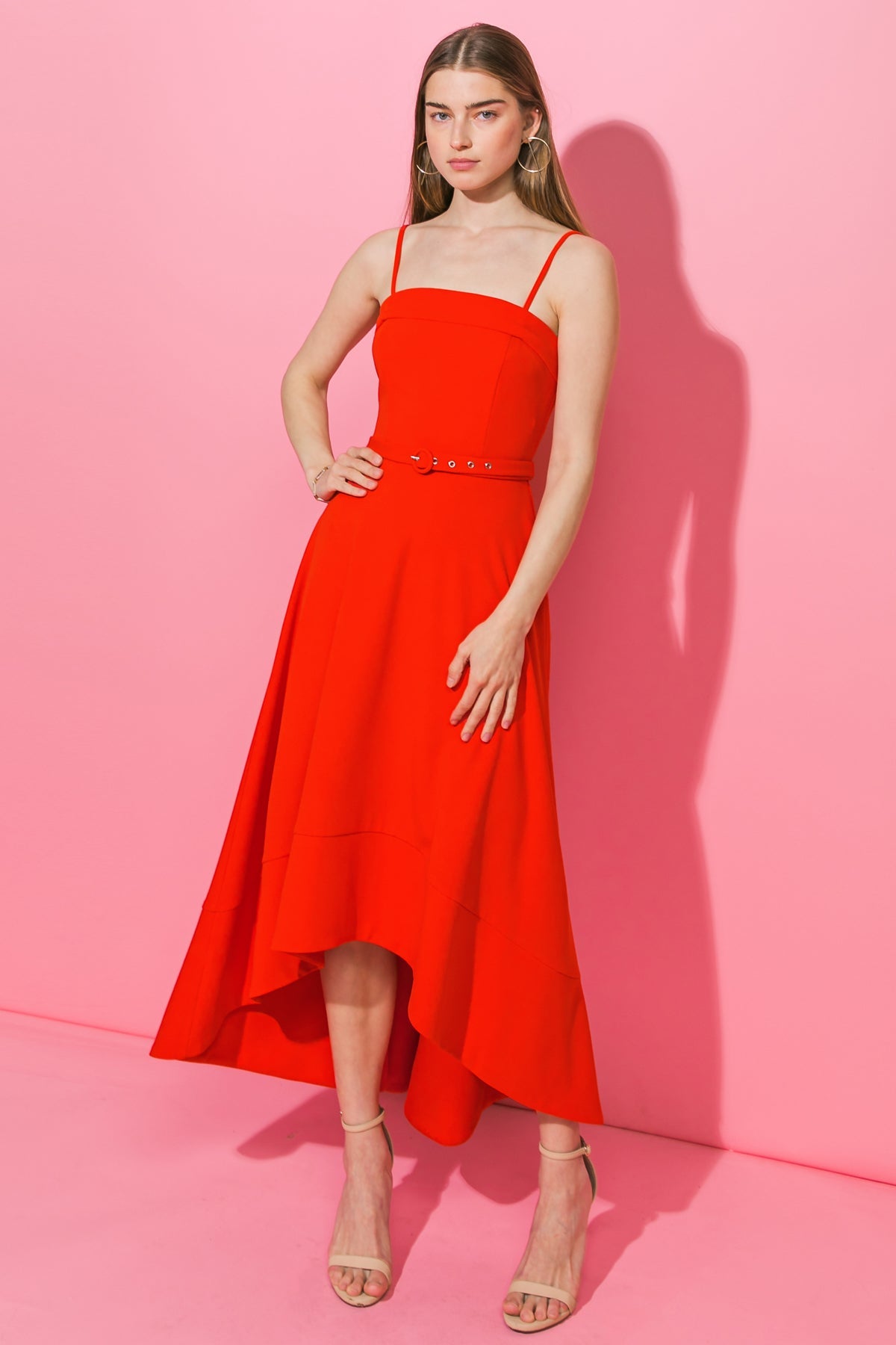 Cocktail Dresses High Low Formal Cocktail Dress Flying Tomato ID19769 Red