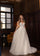 Wedding Dresses Glitter 3D Floral Applique Long A Line Wedding Dress Ivory Nude Rum Pink