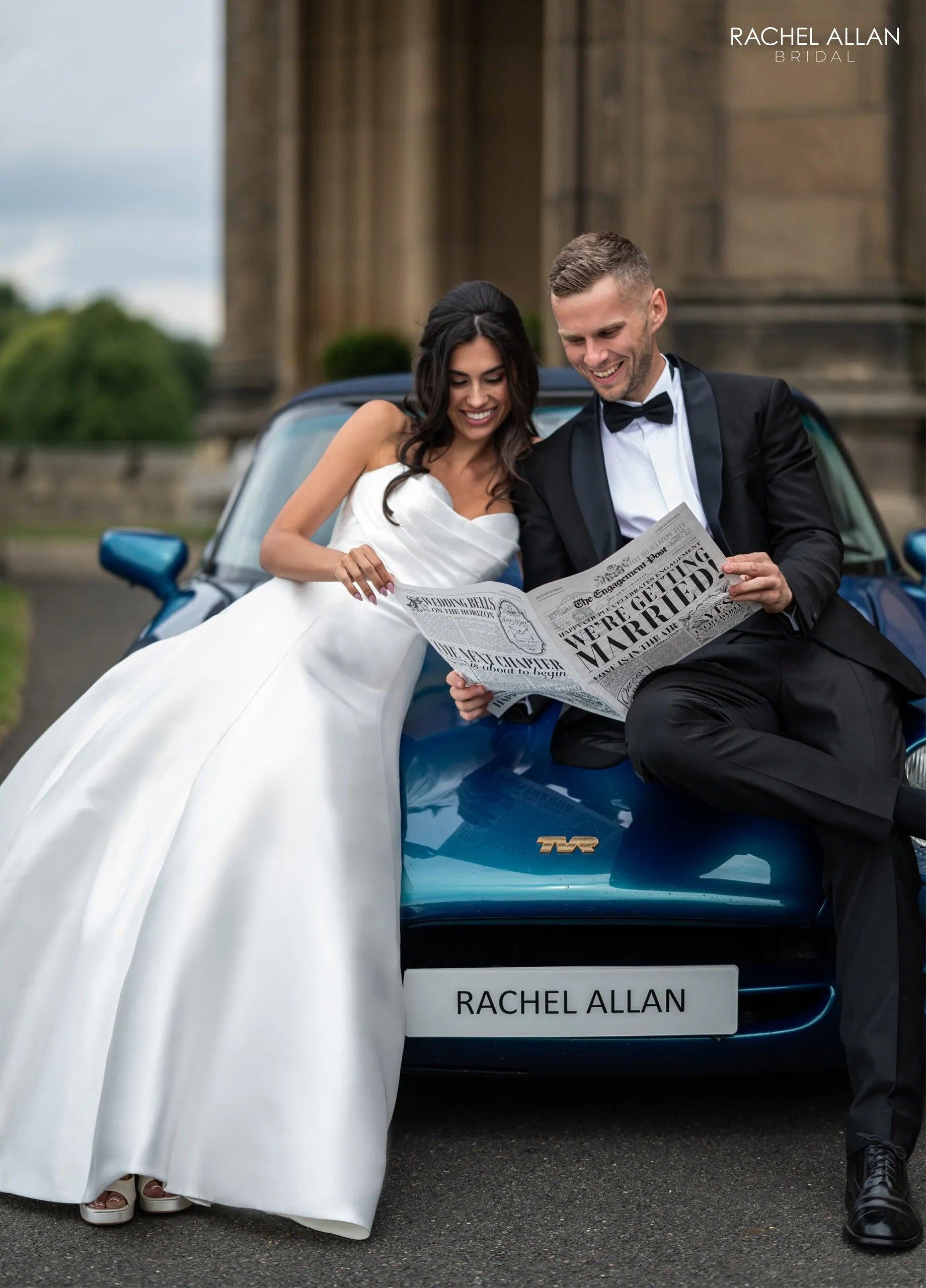 Ivory Sweetheart Floor-Length Mikado Wedding Dress Ballgown with Detachable Bow Rachel Allan RB3246