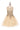 Flower Girl Dress Sleeveless Gold Embellished Short - The Dress Outlet