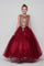 Flower Girls Beaded Ball Gown with Keyhole Back - The Dress Outlet Cinderella Couture