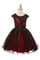 Flower Girls Capped Sleeve Lace and Tulle Short Party Dress - The Dress Outlet Cinderella Couture