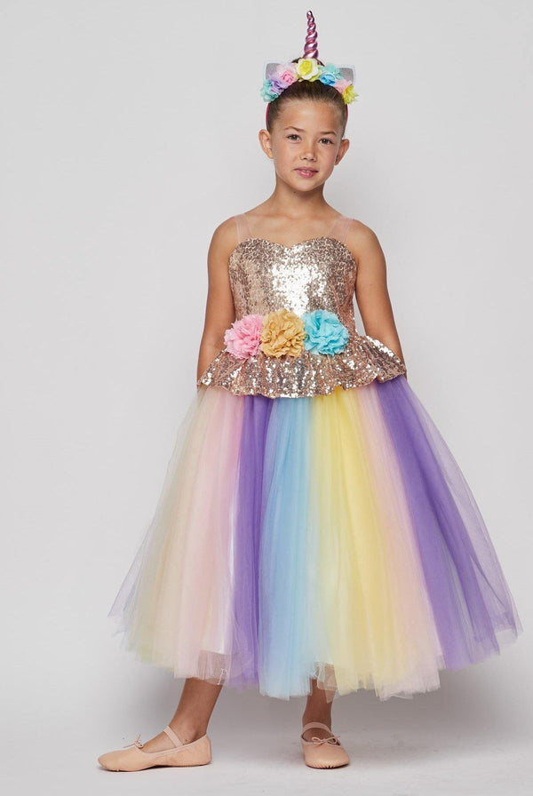 Flower Girls Dress Up Unicorn Tutu
