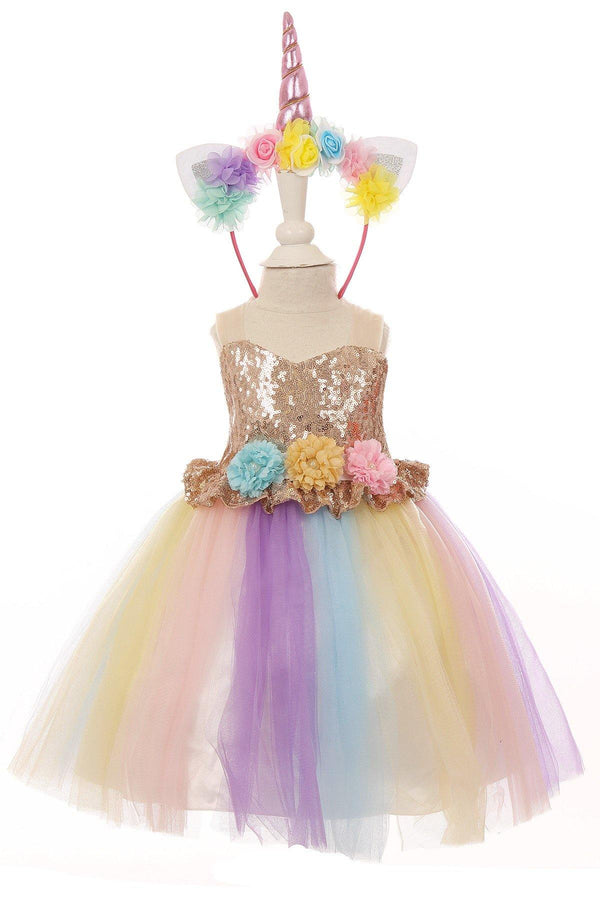 Flower Girls Dress Up Unicorn Tutu