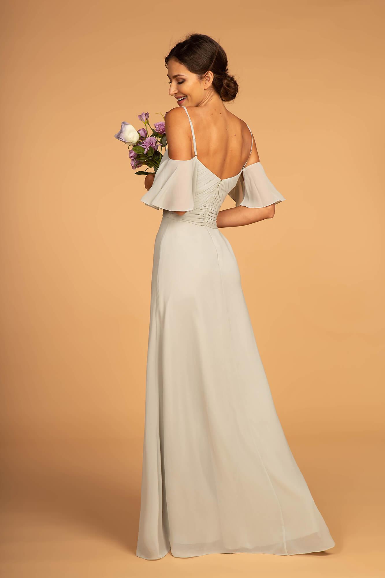 Formal Chiffon Long Dress Bridesmaid Sage