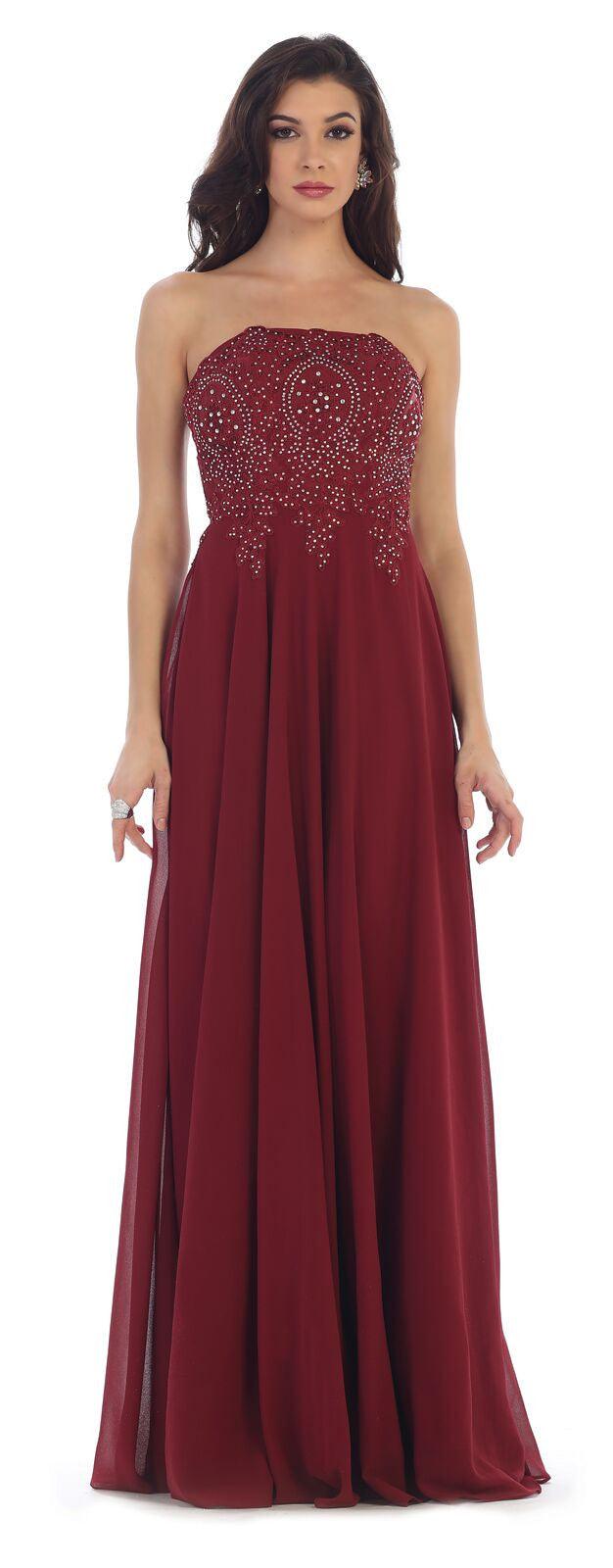 Formal Dress Plus Size Prom Evening Gown - The Dress Outlet May Queen