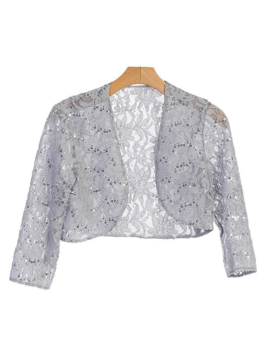 Formal Evening Lace Bolero Jacket - The Dress Outlet Eva Fashion