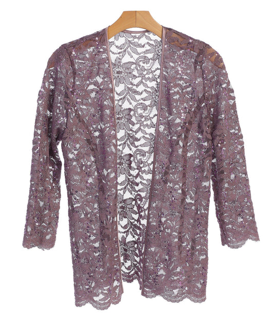 Mauve S Formal Lace Scallop Edge Jacket Sale
