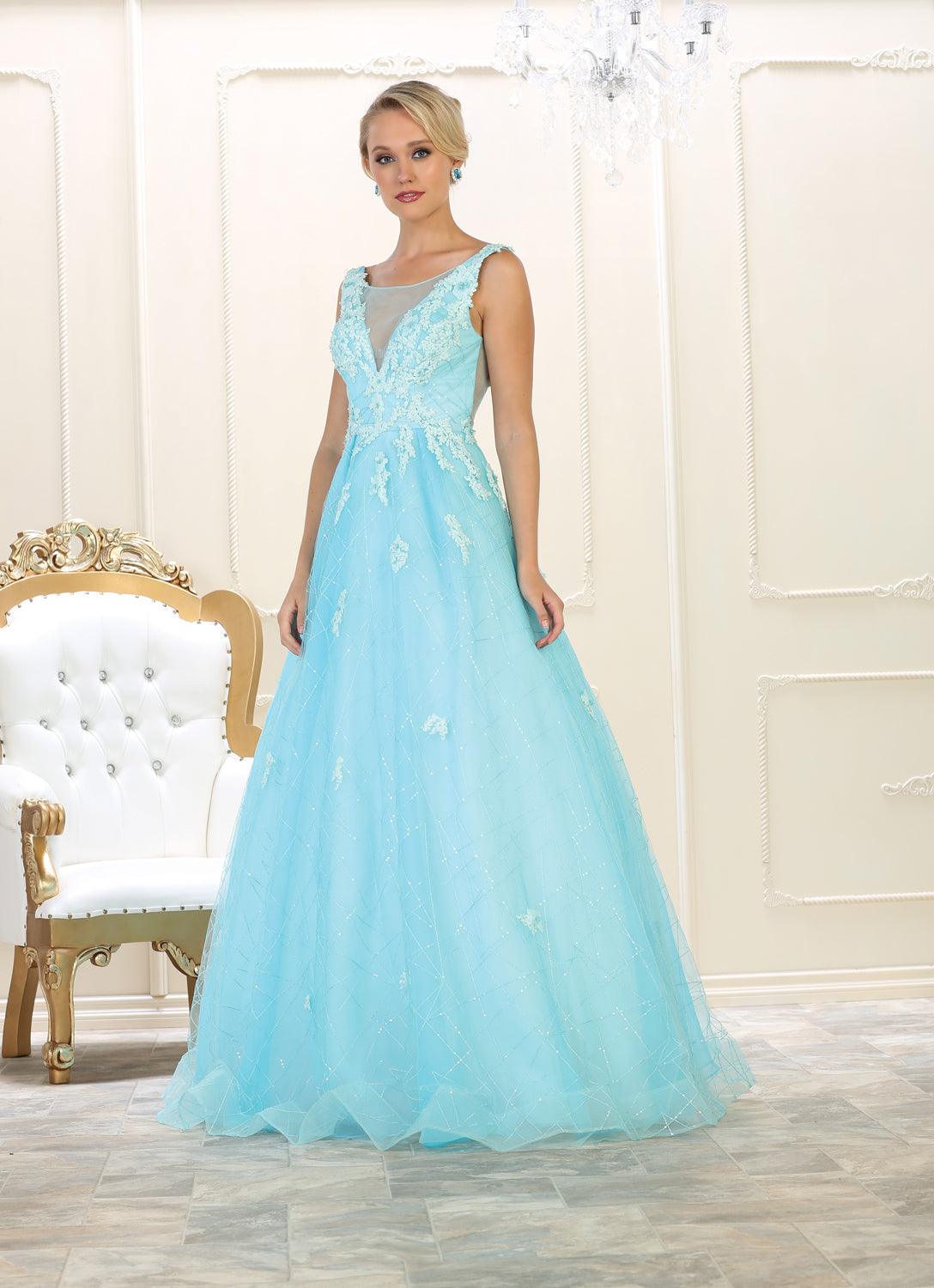 Formal Long Ball Gown Evening Dress Prom - The Dress Outlet May Queen