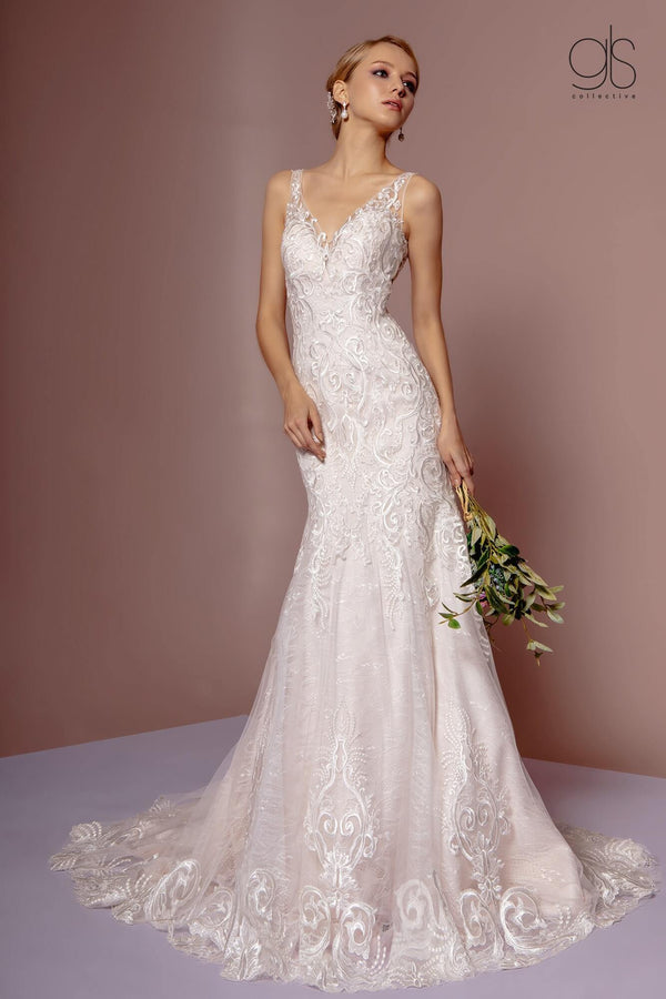 Formal Long Bridal Gown Wedding Dress