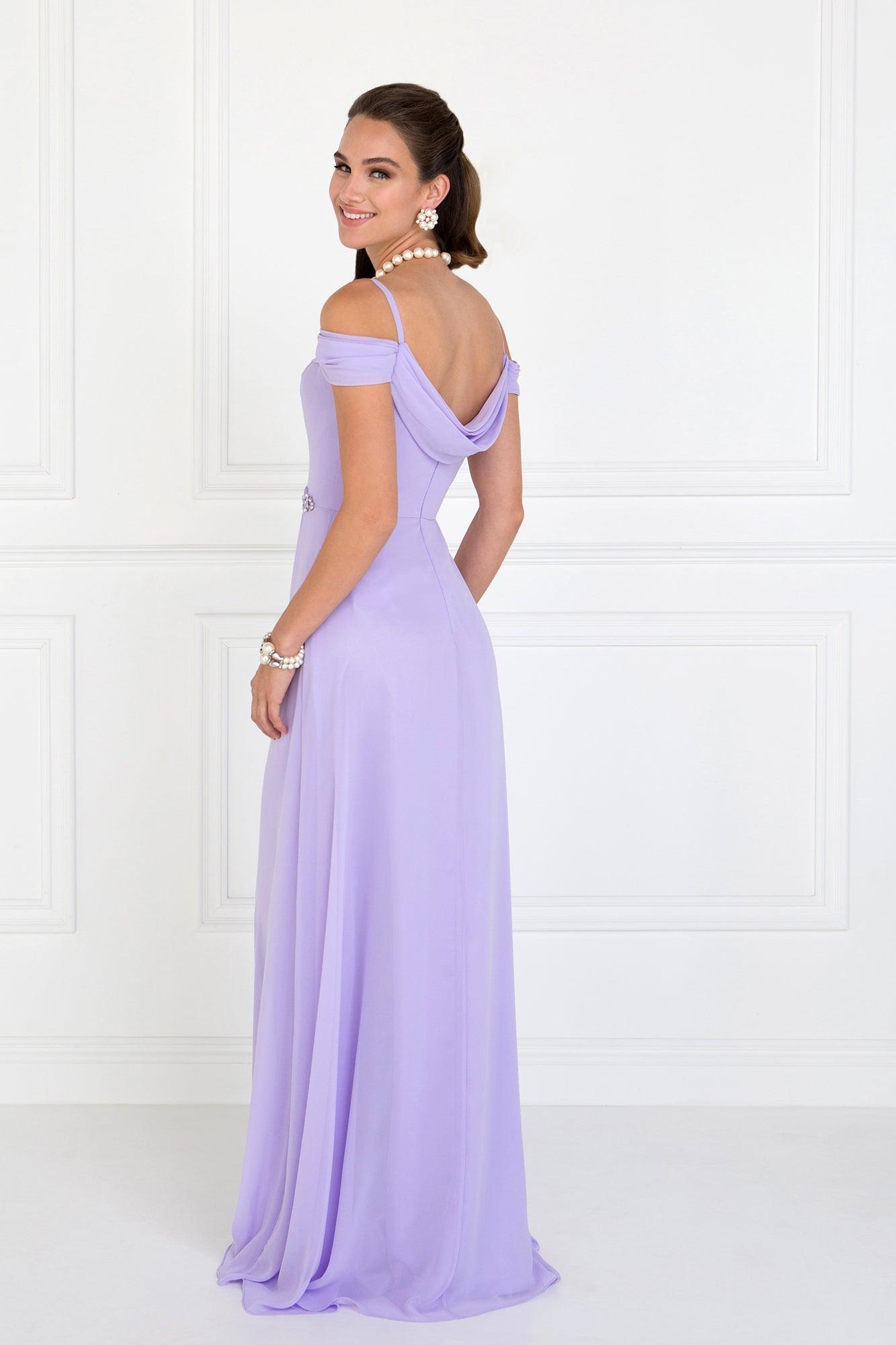 Formal Long Bridesmaid Prom Dress - The Dress Outlet Elizabeth K