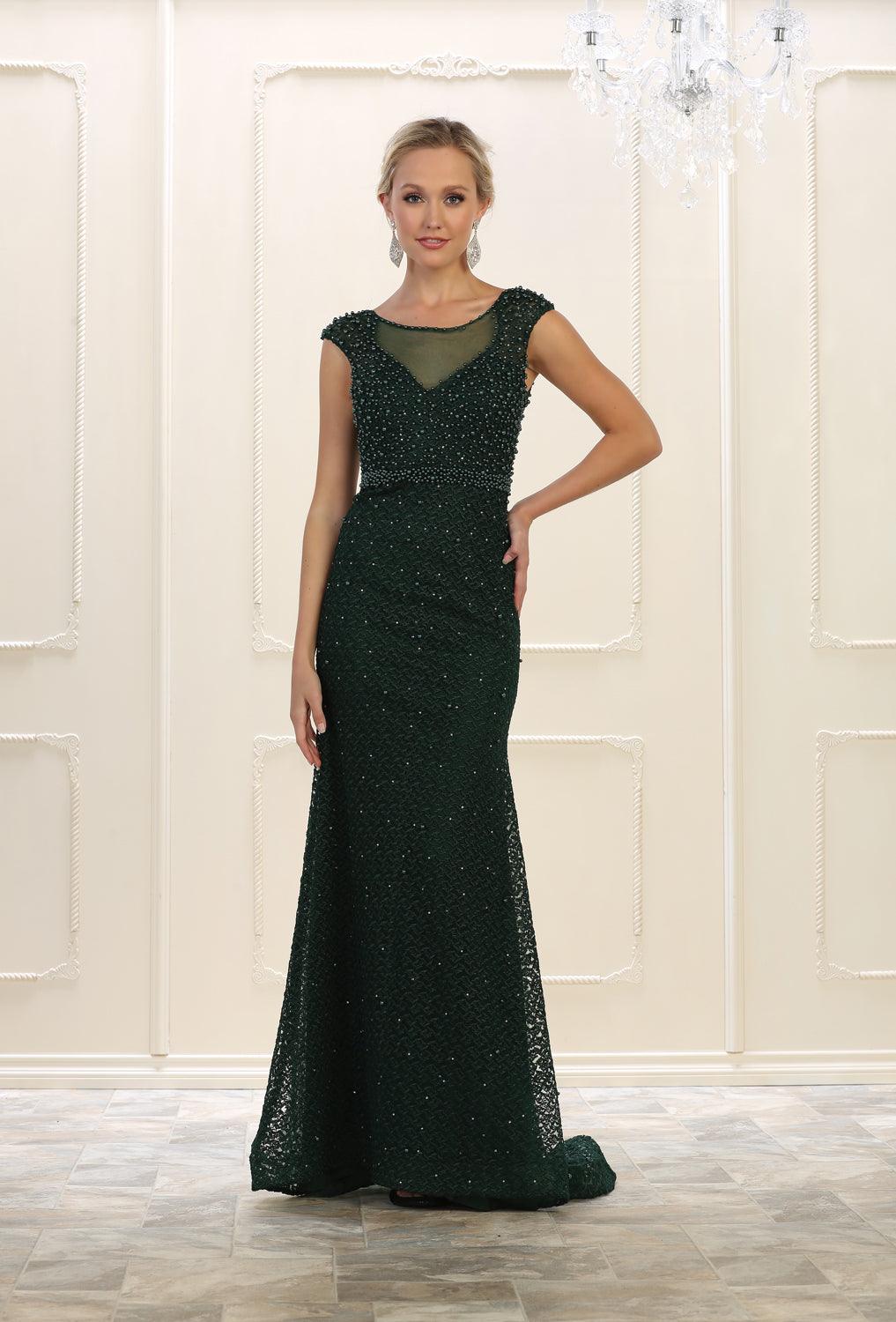 Formal Long Dress Prom Plus Size Gown - The Dress Outlet May Queen