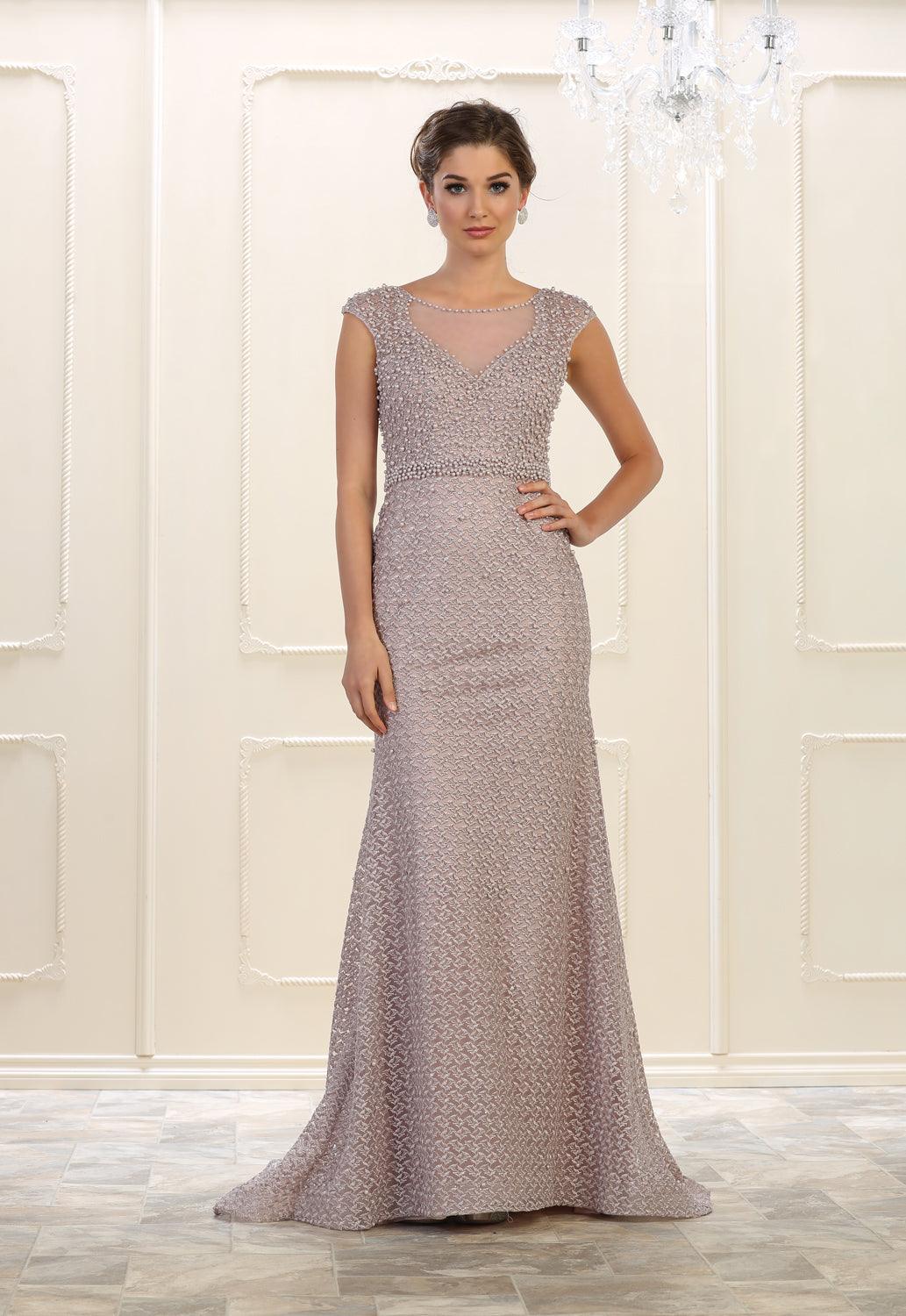 Formal Long Dress Prom Plus Size Gown - The Dress Outlet May Queen