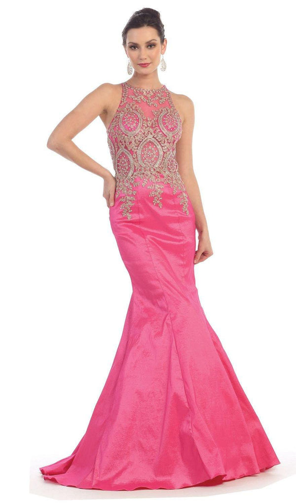 Formal Long Prom Dress Fitted Mermaid