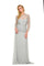 Formal Long Sleeve Mother of the Bride Dress Mocha - The Dress Outlet