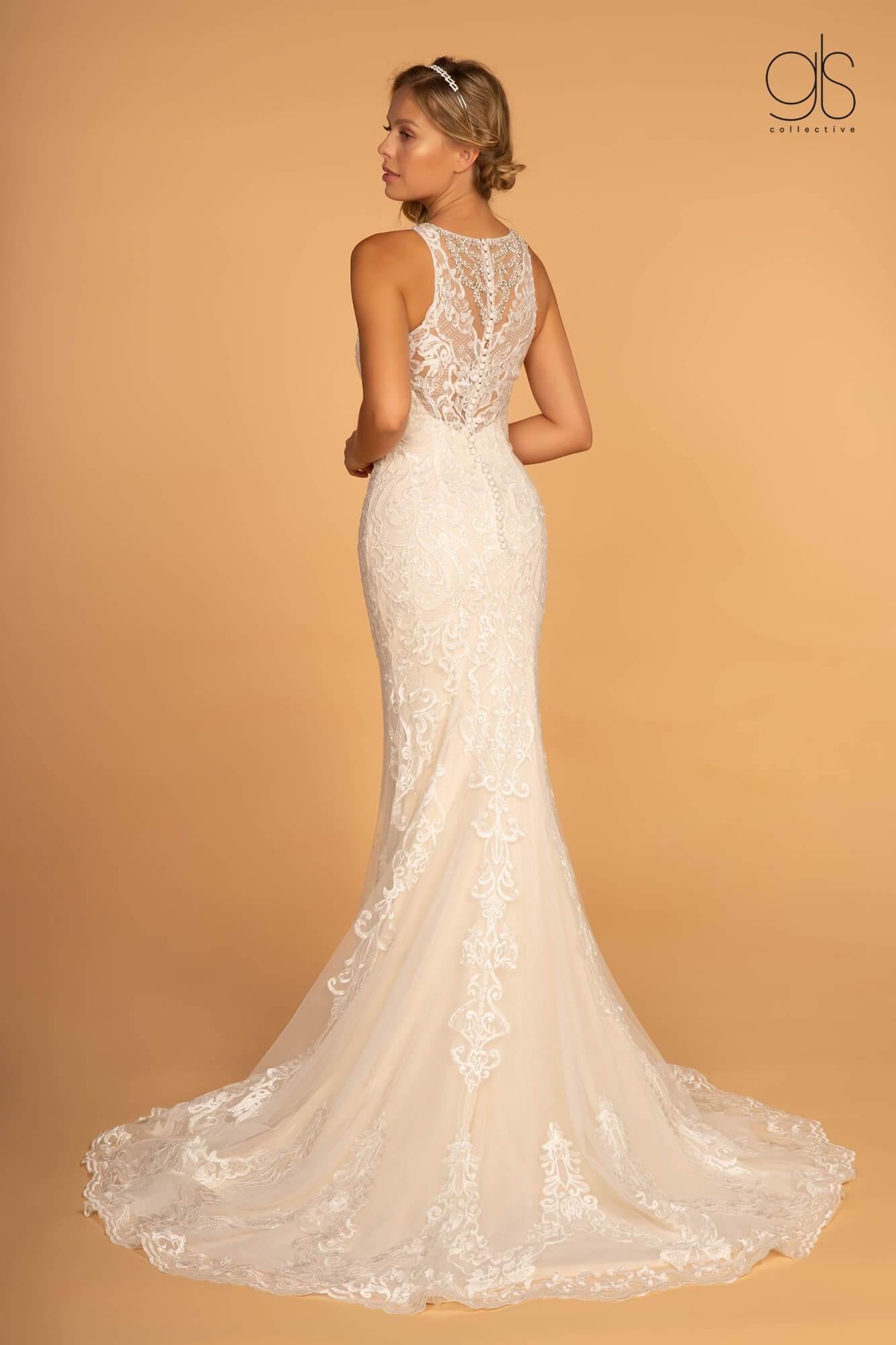 Fitted Long Wedding Dress - The Dress Outlet Elizabeth K
