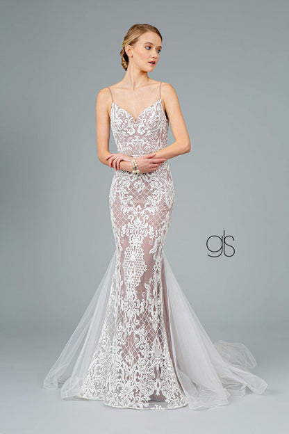 Formal  Mermaid Long Prom Dress - The Dress Outlet Elizabeth K