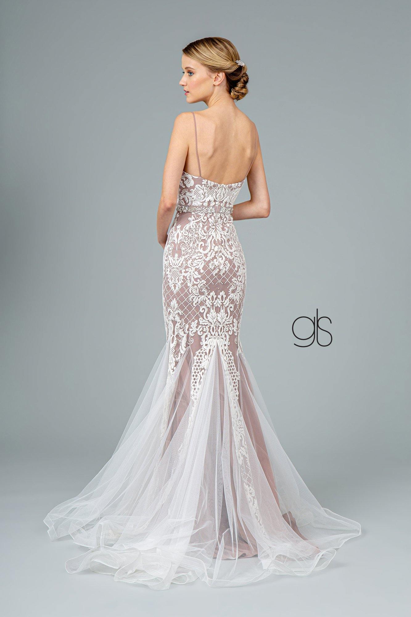 Formal Mermaid Long Prom Dress - Mauve / M Formal Mermaid Long Prom Dress - Mauve / M