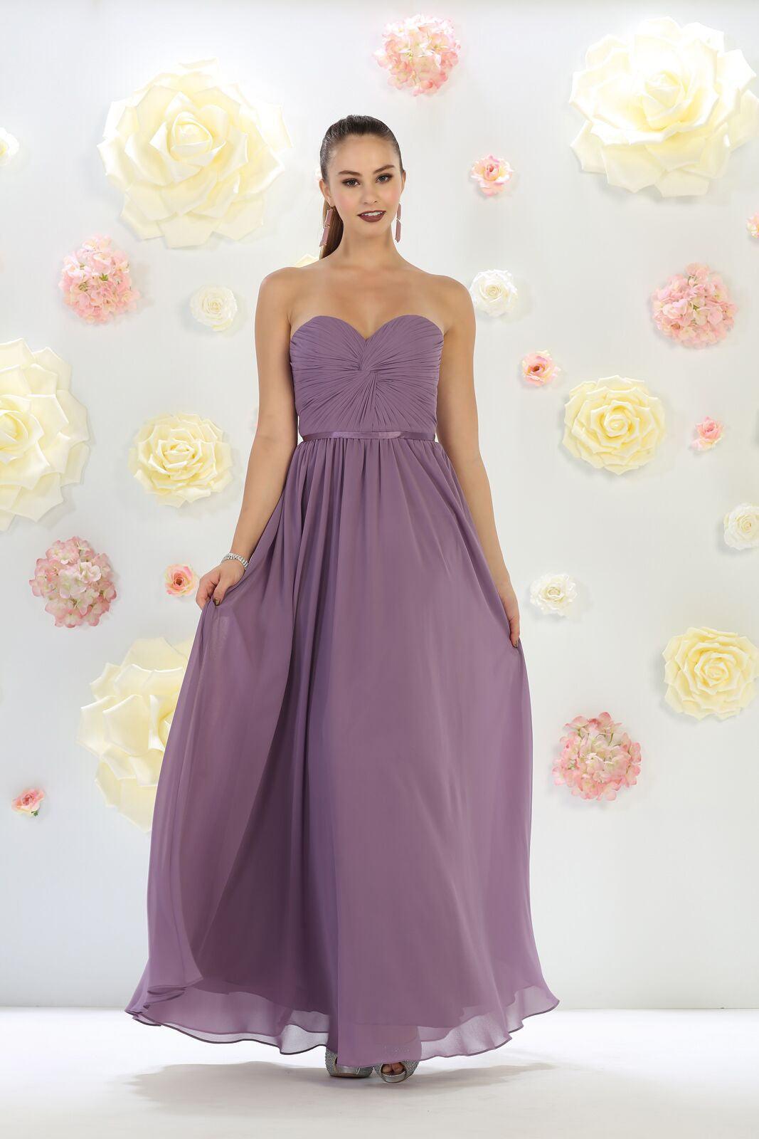 Formal Prom Dress Bridesmaids Gown - The Dress Outlet May Queen
