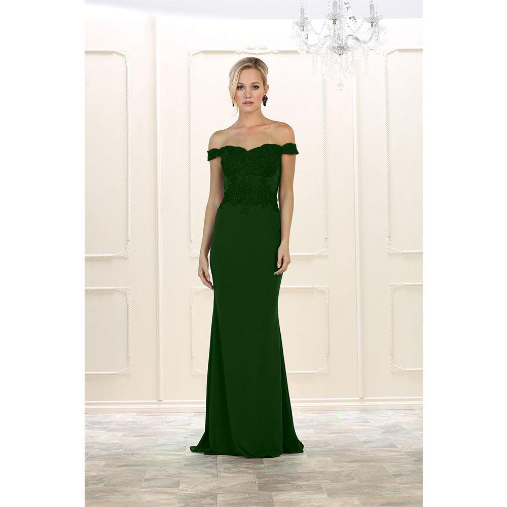 Formal Prom Dress Plus Size Long Evening Gown - The Dress Outlet May Queen