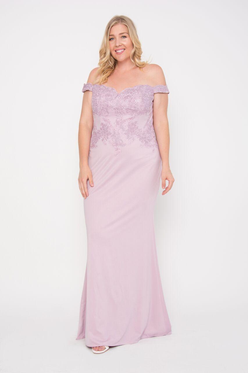 Formal Prom Dress Plus Size Long Evening Gown - The Dress Outlet May Queen