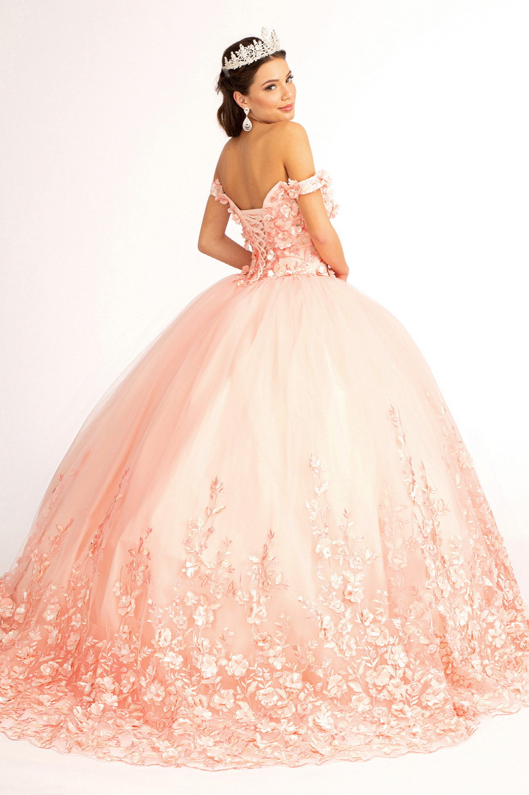 Quinceanera Off Shoulder Long Dress