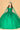 Quinceanera Sweet 16 Long Mesh Gown - The Dress Outlet Emerald Green