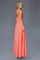 Long Sleeeveless Chiffon Prom Formal Dress - The Dress Outlet Elizabeth K Coral