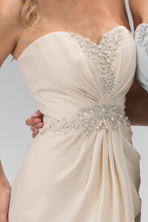 Strapless Sweetheart Long Formal Dress