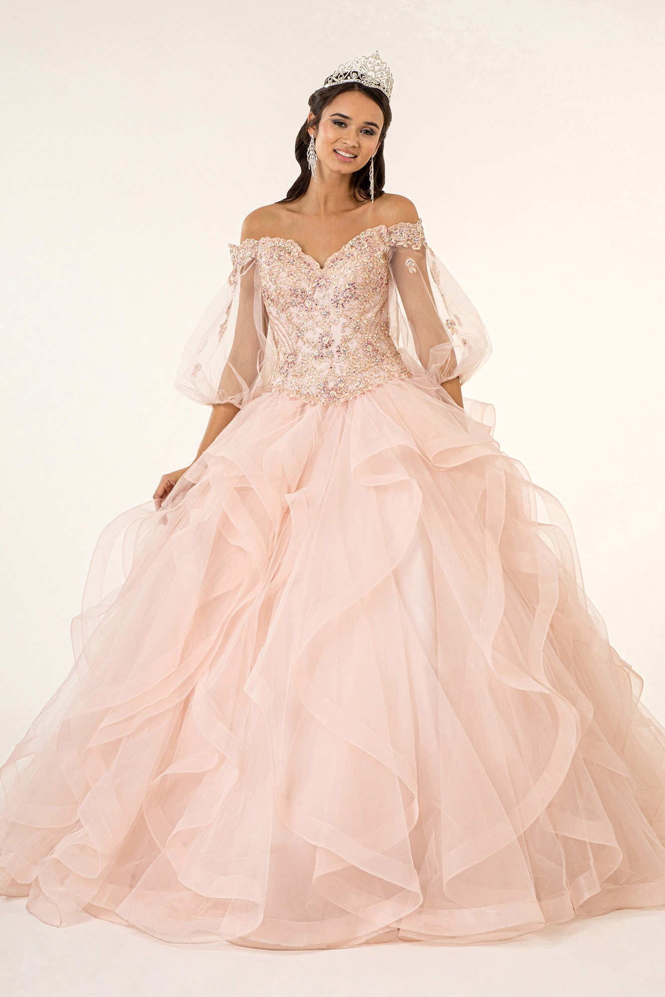 Long Quinceanera Ball Gown Sweet 16