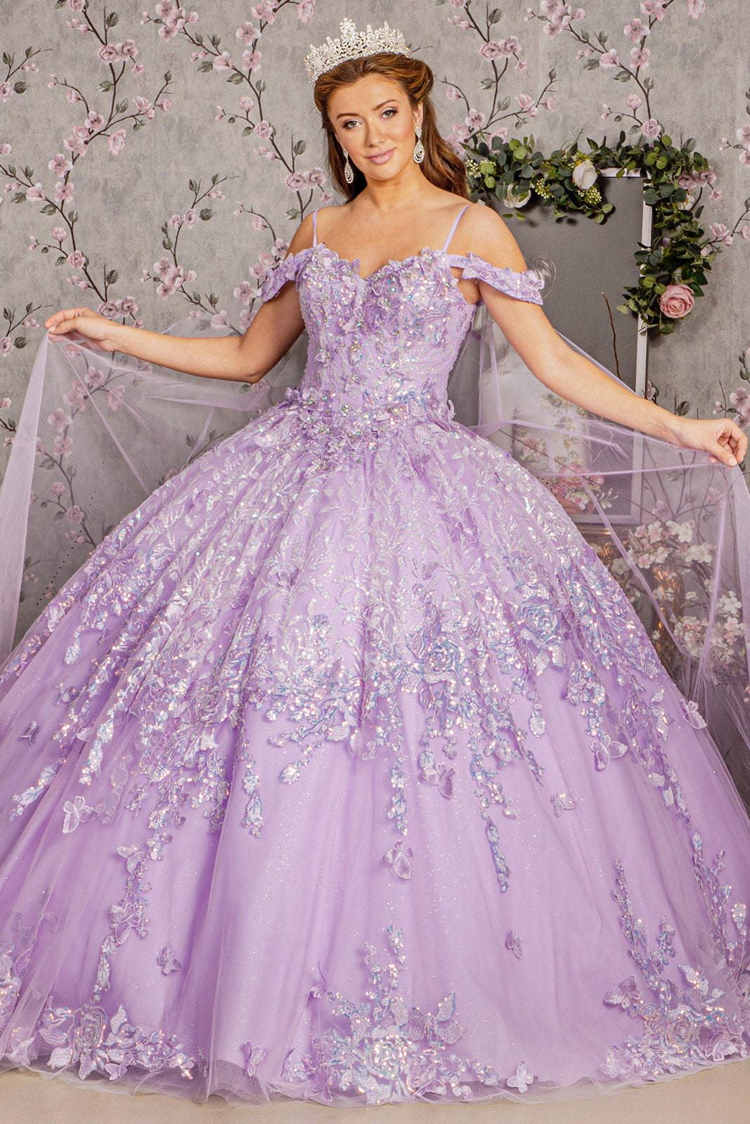 Sweet 16 Long Ball Gown Quinceanera Dress
