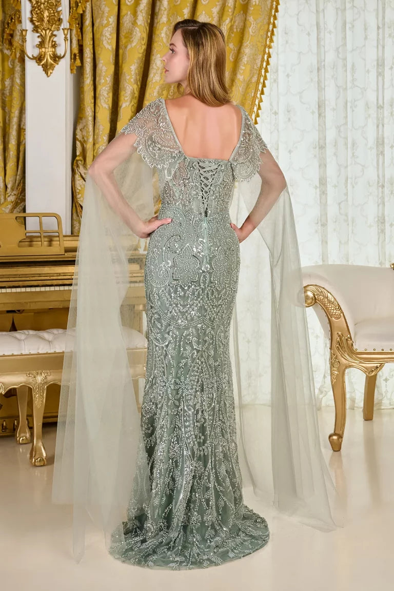 gemy maalouf beaded strapless dress The Annalise Strapless Beaded Mermaid Gown Emerald / 6