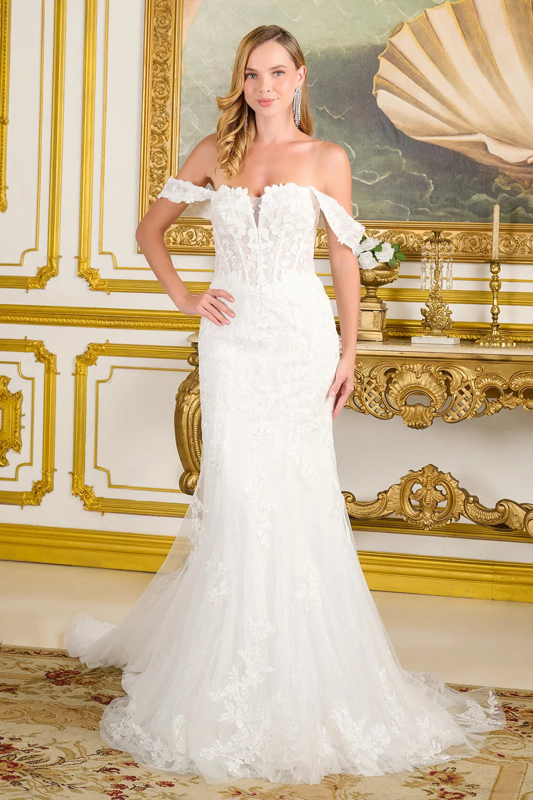 GLS GL3713 Long Corset Bridal Wedding Dress