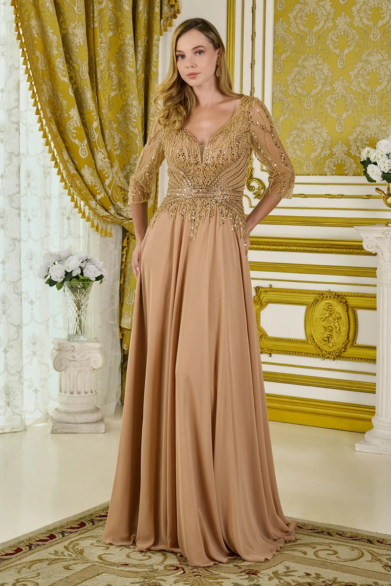 plain long evening dresses Chic A-line Off-the-shoulder Satin Long Prom Dresses Simple Evening Dress  CBD272 main image 0