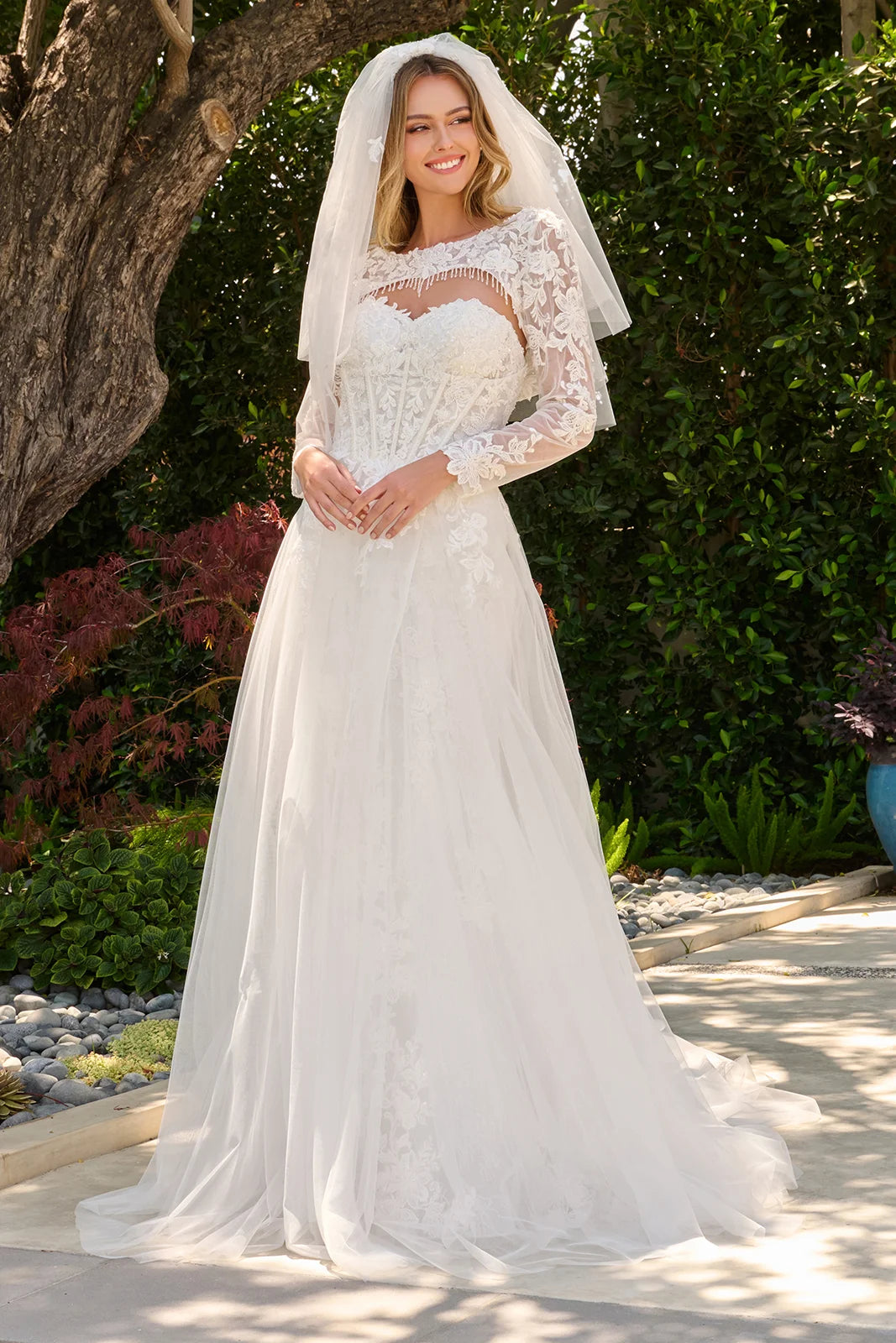 Sweetheart Floor-Length Lace Wedding A-Line GLS GL3842