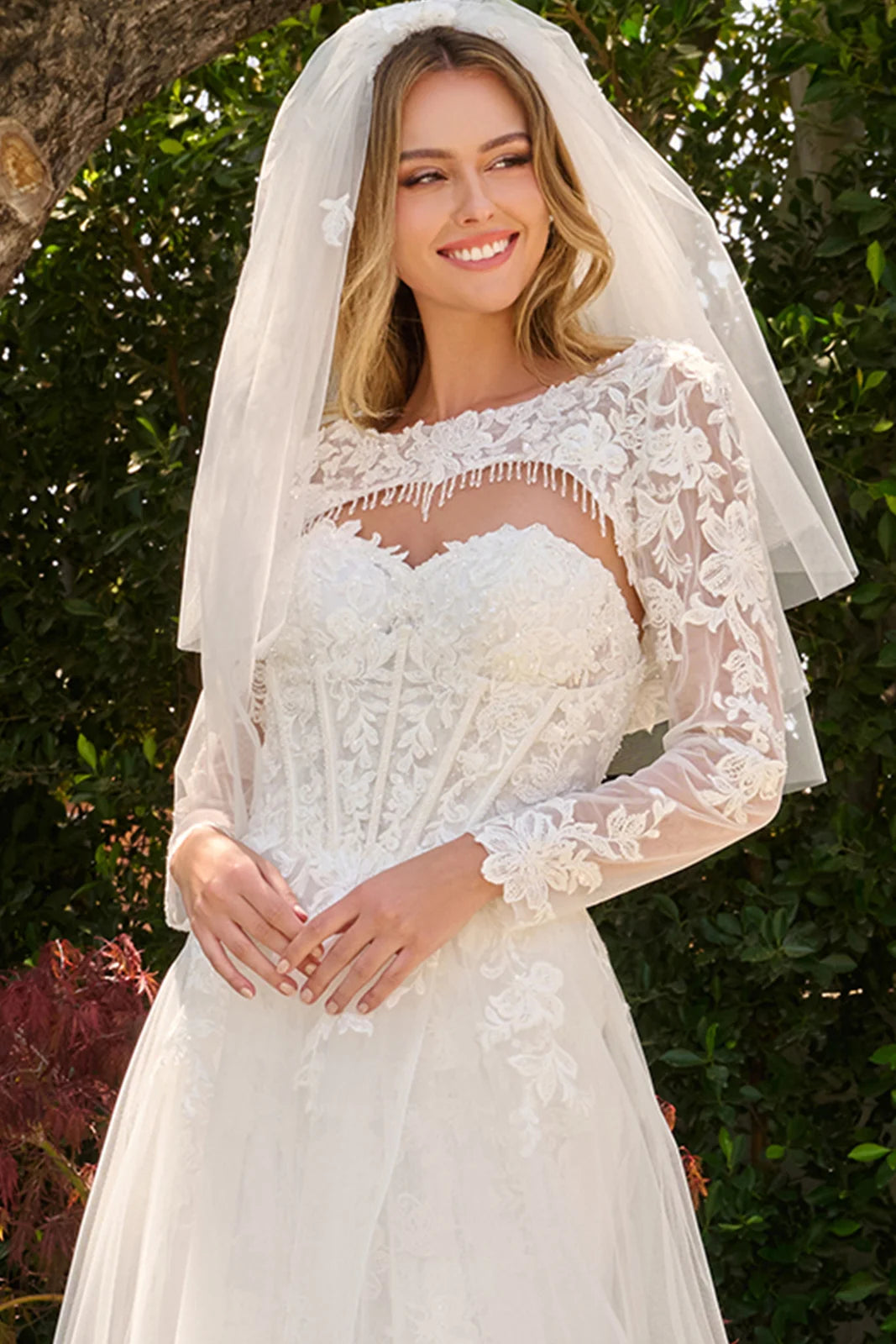 Sweetheart Floor-Length Lace Wedding A-Line GLS GL3842