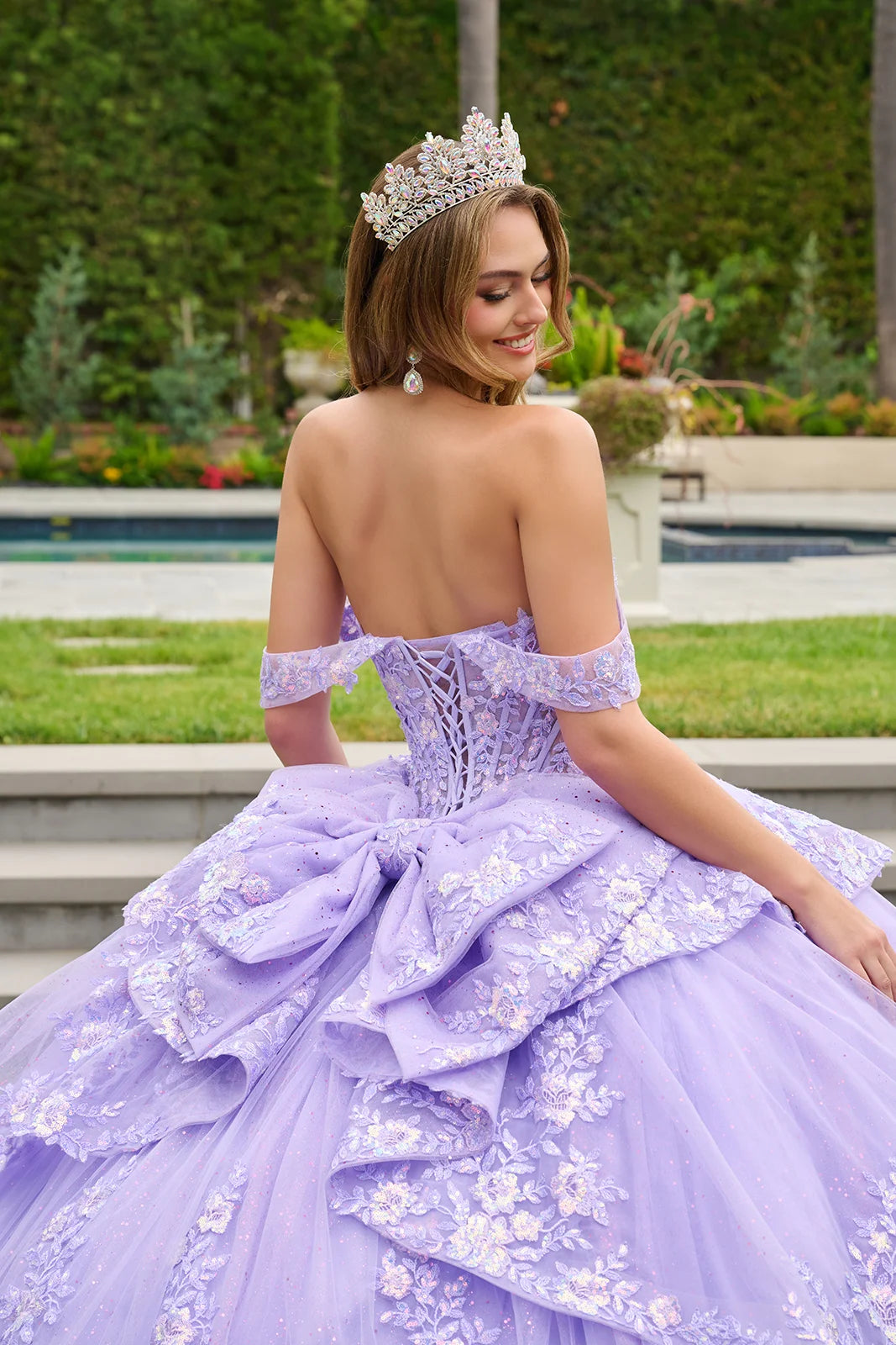 Sweetheart Floor-Length Tulle Quinceanera Ball Gown GLS GL3847