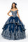 Glitter Layered Mesh Quinceanera Dress - The Dress Outlet Elizabeth K