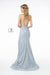 Glitter Mermaid Long Prom Dress - The Dress Outlet Elizabeth K
