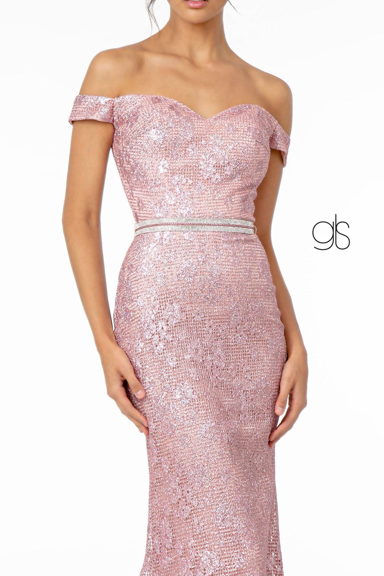 Designer Long Evening Dresses Glitter Mermaid Prom Dresses main image 1